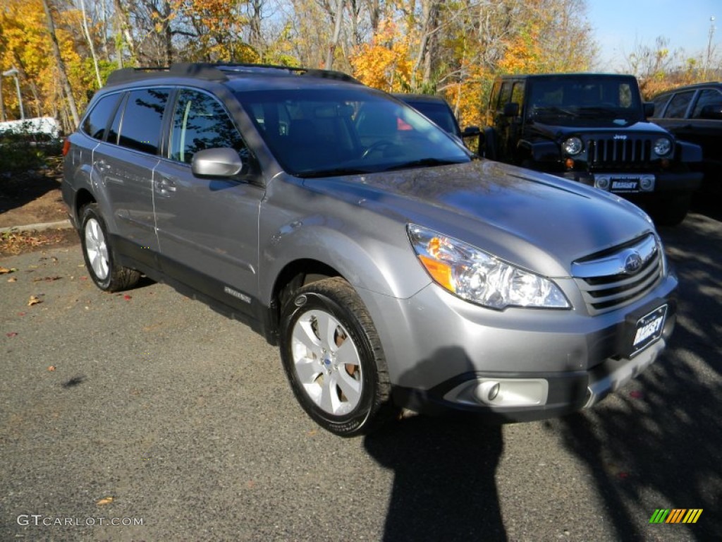 2011 Outback 2.5i Limited Wagon - Graphite Gray Metallic / Off Black photo #4