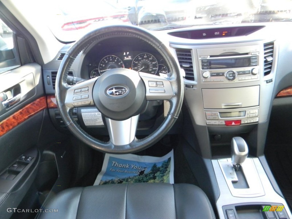 2011 Outback 2.5i Limited Wagon - Graphite Gray Metallic / Off Black photo #13
