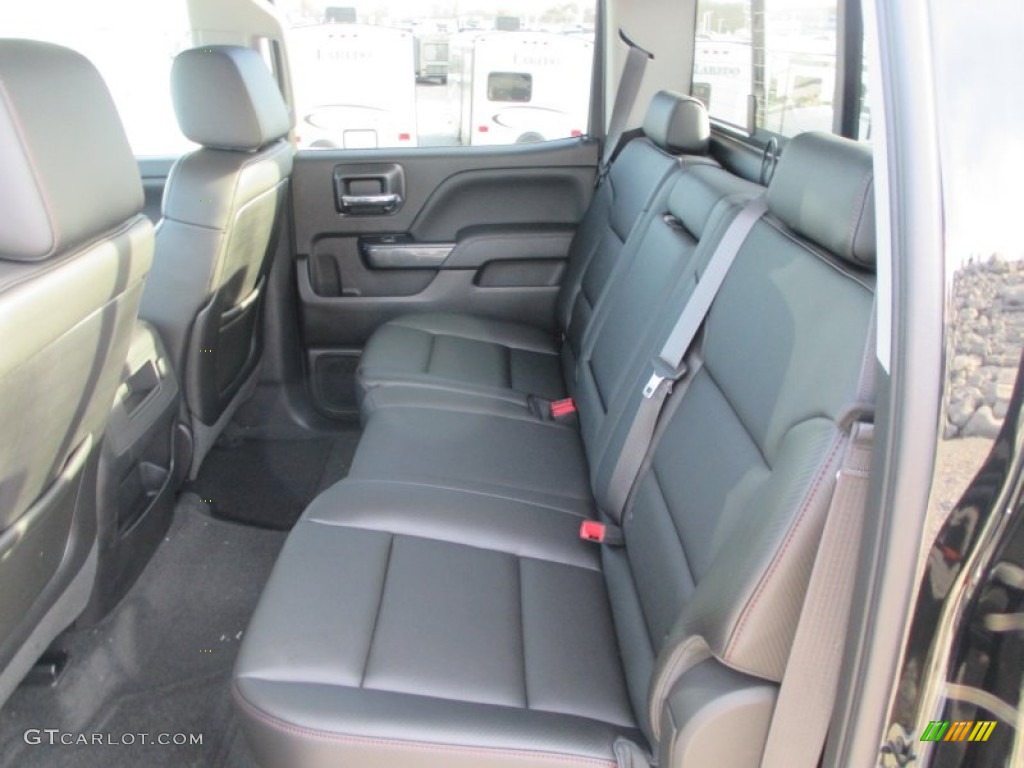 2015 GMC Sierra 1500 SLT Crew Cab 4x4 Rear Seat Photo #99025113