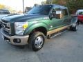 Green Gem Metallic - F350 Super Duty King Ranch Crew Cab 4x4 Dually Photo No. 2