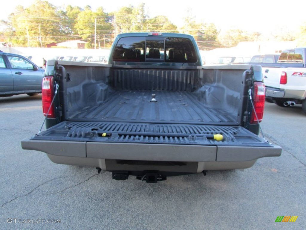 2012 F350 Super Duty King Ranch Crew Cab 4x4 Dually - Green Gem Metallic / Adobe photo #10