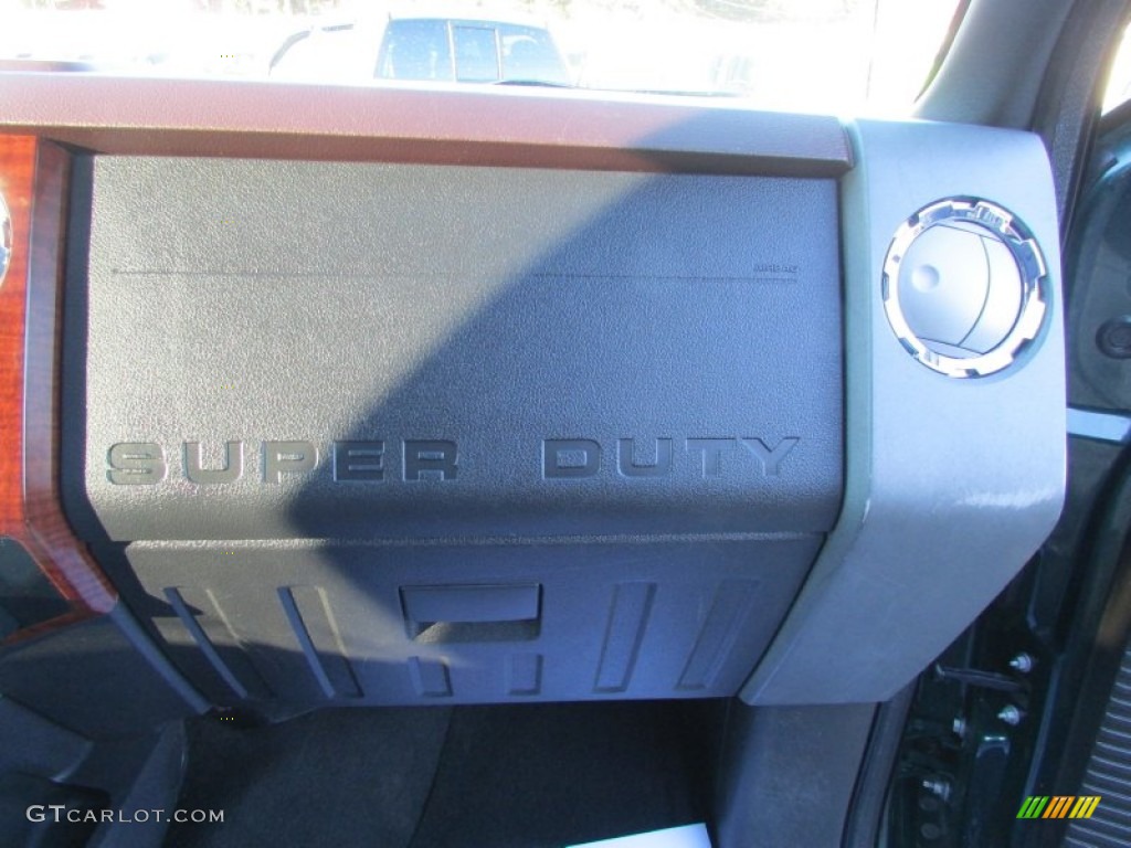 2012 F350 Super Duty King Ranch Crew Cab 4x4 Dually - Green Gem Metallic / Adobe photo #18