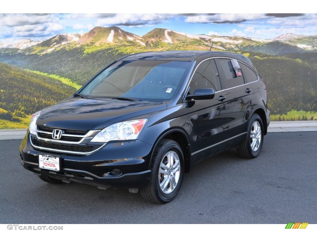 2010 CR-V EX-L AWD - Crystal Black Pearl / Black photo #5