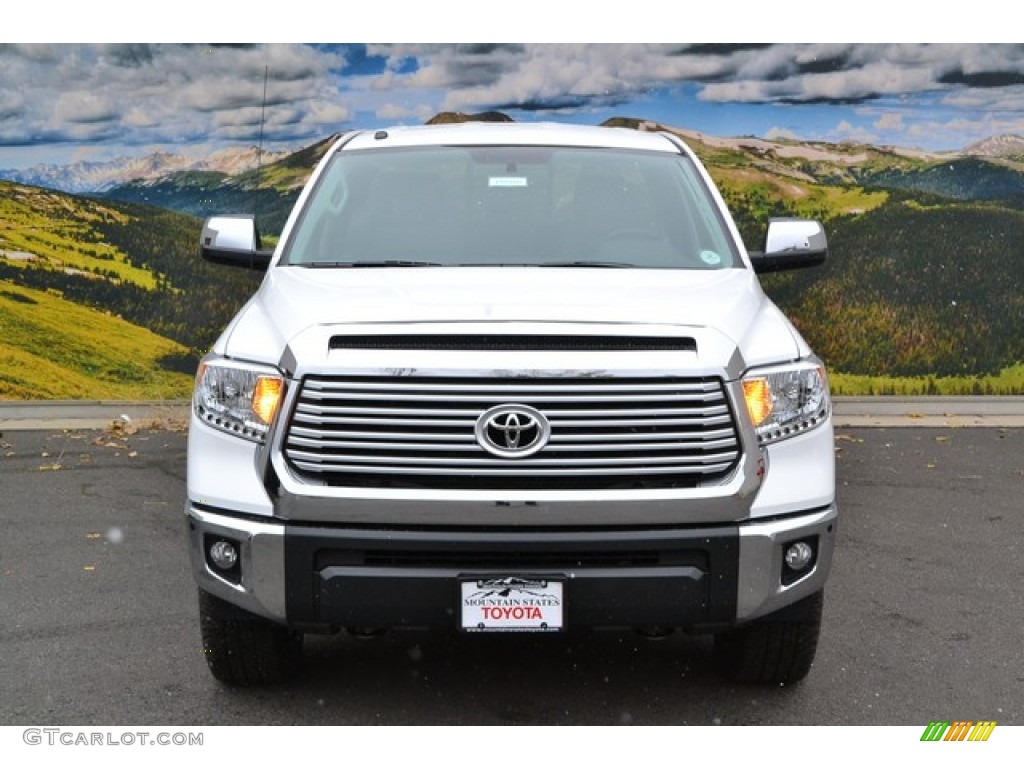 2015 Tundra Limited Double Cab 4x4 - Super White / Graphite photo #2