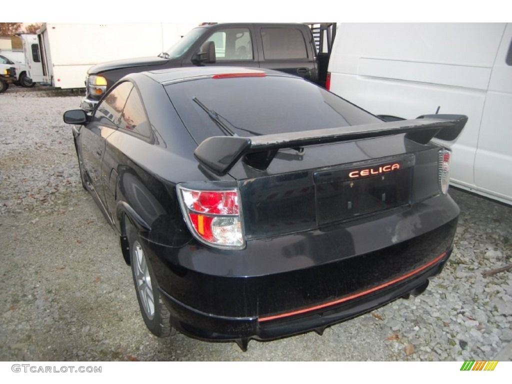2001 Celica GT - Black / Black/Red photo #4