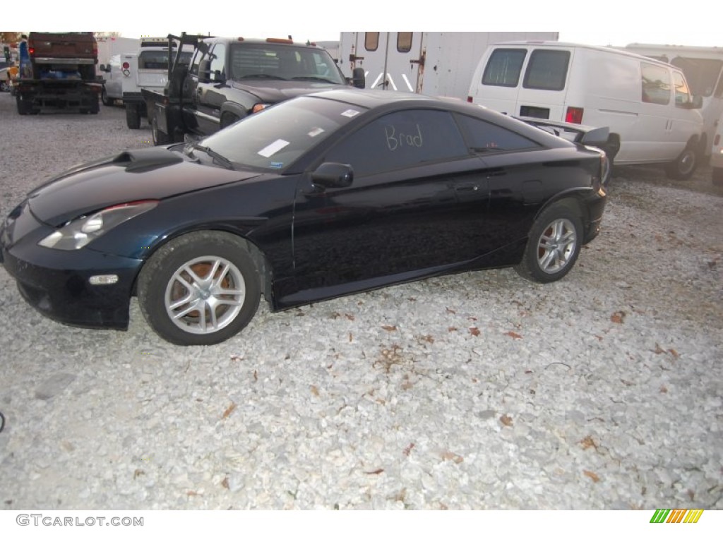 2001 Celica GT - Black / Black/Red photo #5