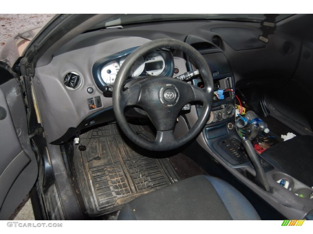 2001 Celica GT - Black / Black/Red photo #13