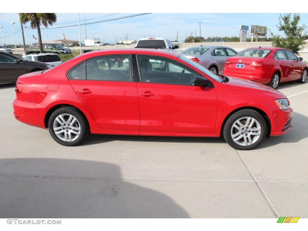 Tornado Red 2015 Volkswagen Jetta S Sedan Exterior Photo #99031929