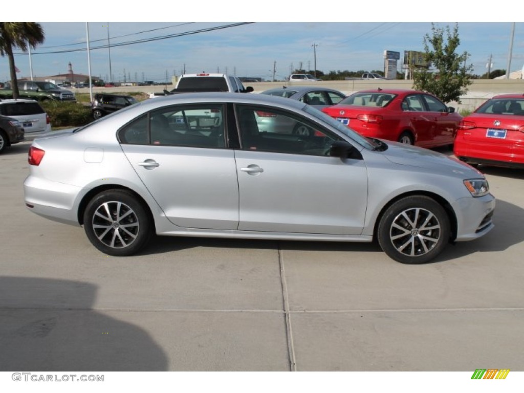 2015 Jetta SE Sedan - Reflex Silver Metallic / Titan Black photo #9