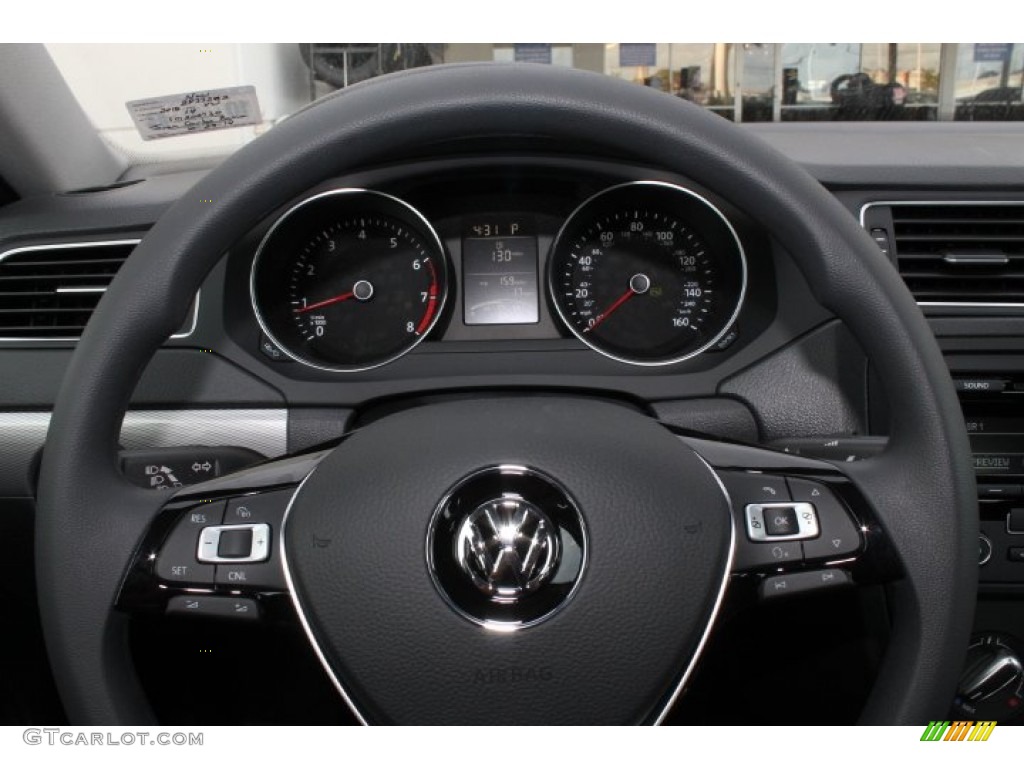 2015 Jetta SE Sedan - Reflex Silver Metallic / Titan Black photo #21