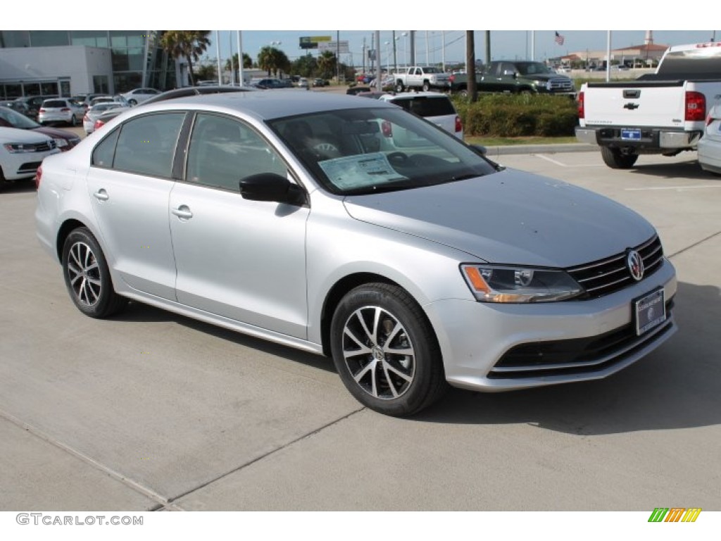 2015 Jetta SE Sedan - Reflex Silver Metallic / Titan Black photo #2