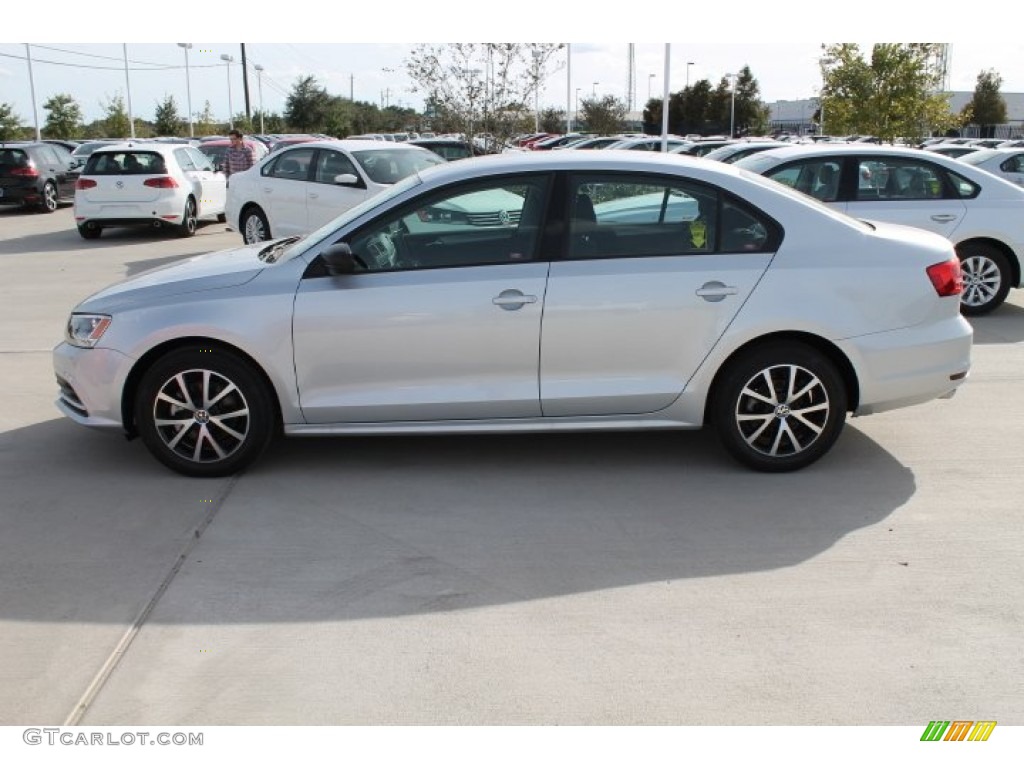 2015 Jetta SE Sedan - Reflex Silver Metallic / Titan Black photo #5