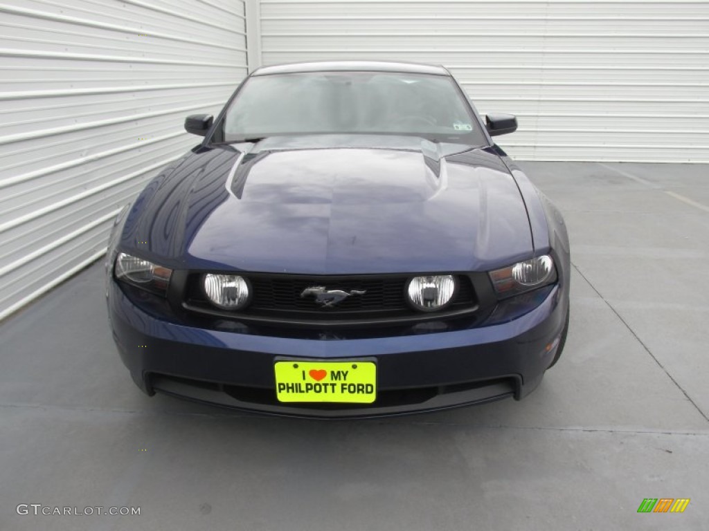 2012 Mustang GT Premium Coupe - Kona Blue Metallic / Charcoal Black/Cashmere photo #5