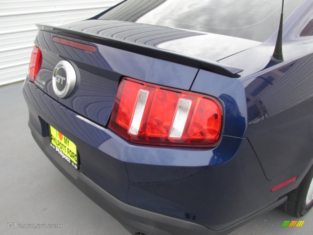 2012 Mustang GT Premium Coupe - Kona Blue Metallic / Charcoal Black/Cashmere photo #12