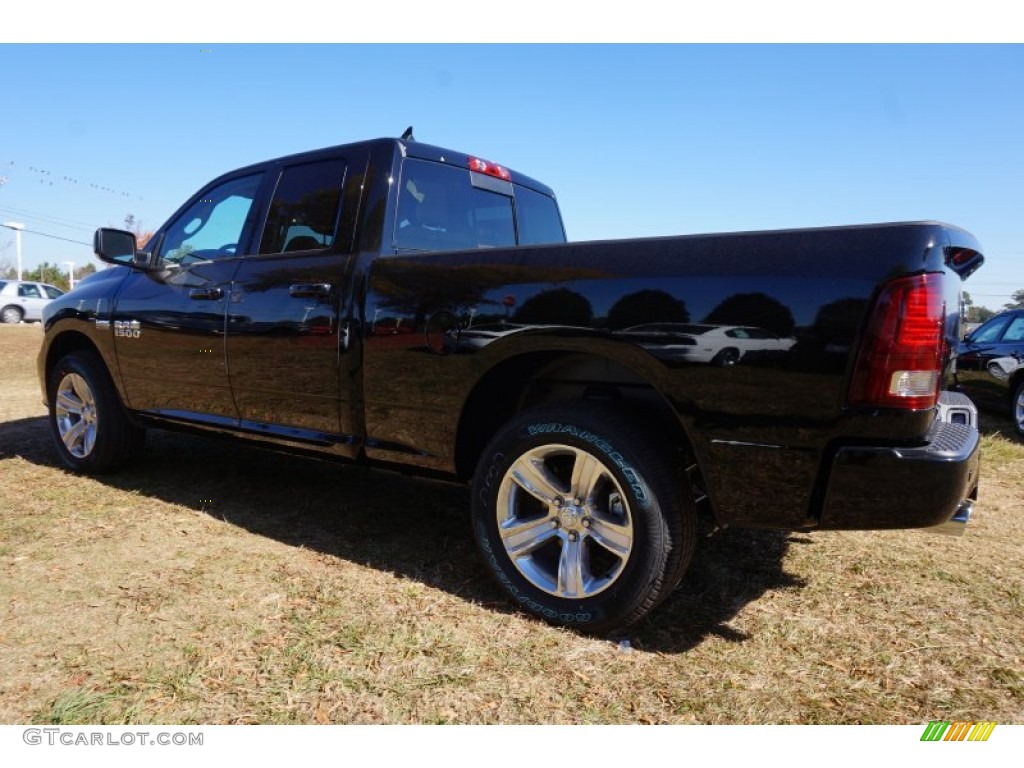Black 2015 Ram 1500 Sport Quad Cab 4x4 Exterior Photo #99035553