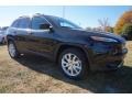 2015 Brilliant Black Crystal Pearl Jeep Cherokee Limited  photo #4