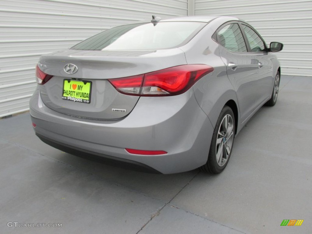 2015 Elantra Limited Sedan - Titanium Gray Metallic / Black photo #4