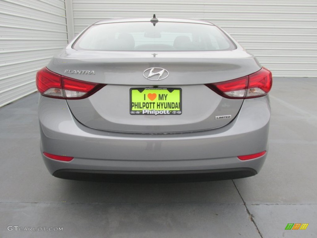 2015 Elantra Limited Sedan - Titanium Gray Metallic / Black photo #5