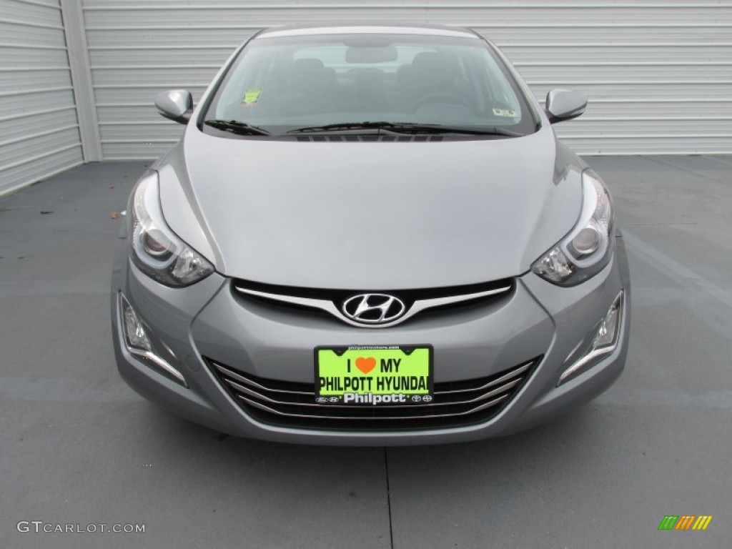 2015 Elantra Limited Sedan - Titanium Gray Metallic / Black photo #8