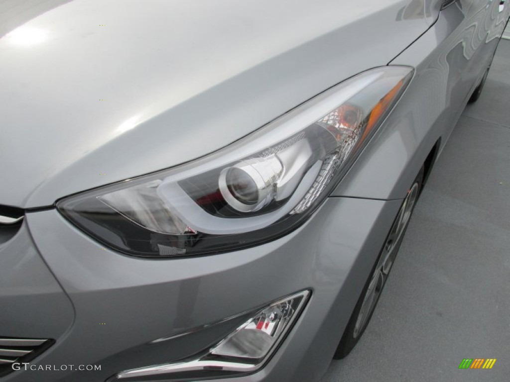 2015 Elantra Limited Sedan - Titanium Gray Metallic / Black photo #9