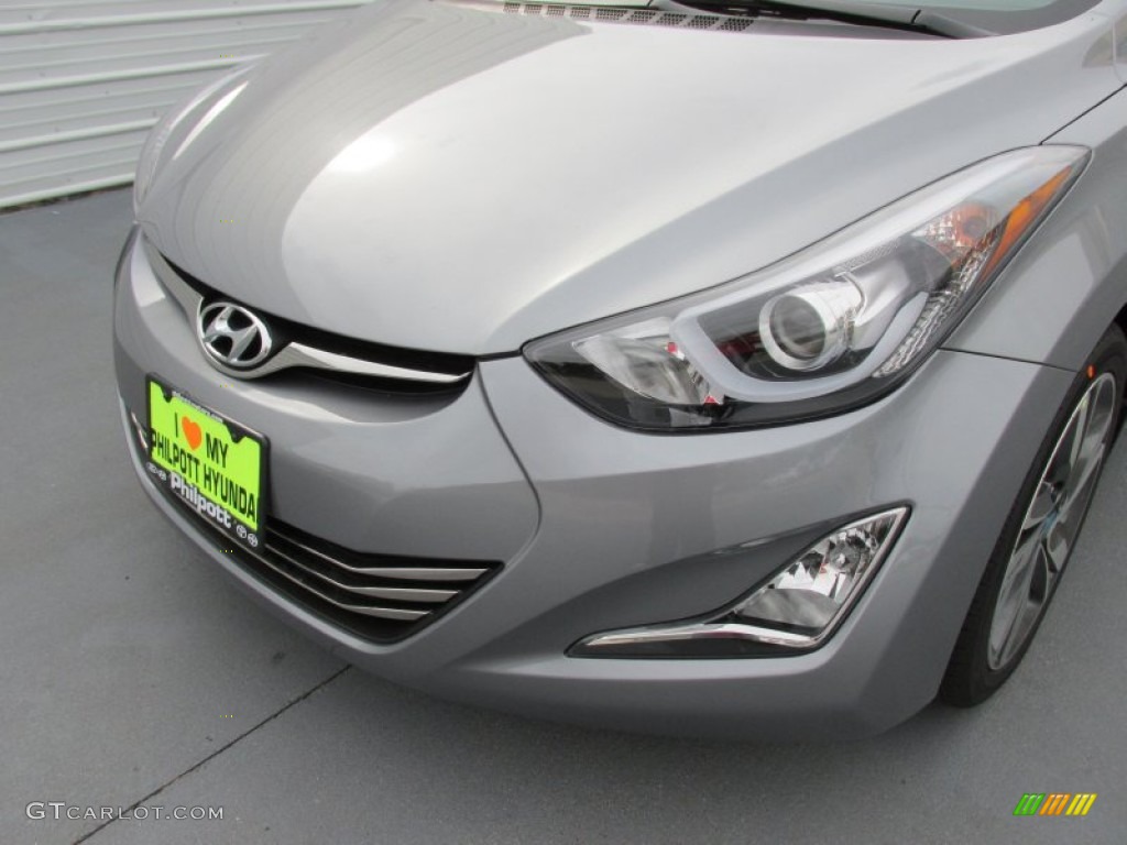 2015 Elantra Limited Sedan - Titanium Gray Metallic / Black photo #10