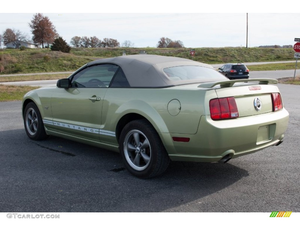2005 Mustang GT Premium Convertible - Legend Lime Metallic / Medium Parchment photo #6