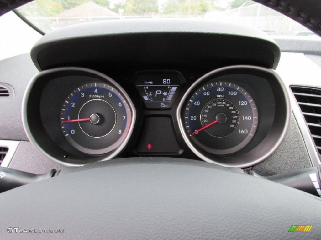 2015 Elantra Limited Sedan - Titanium Gray Metallic / Black photo #33