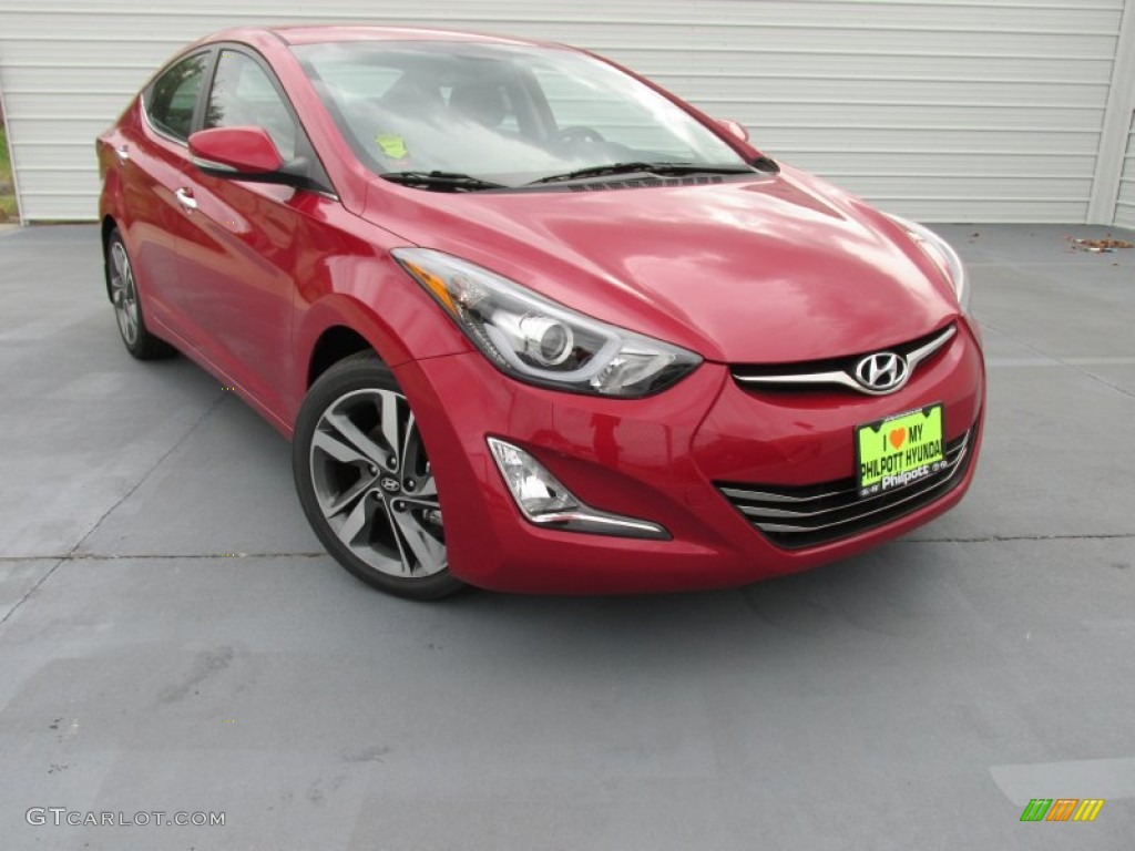 2015 Geranium Red Hyundai Elantra Limited Sedan 99034456