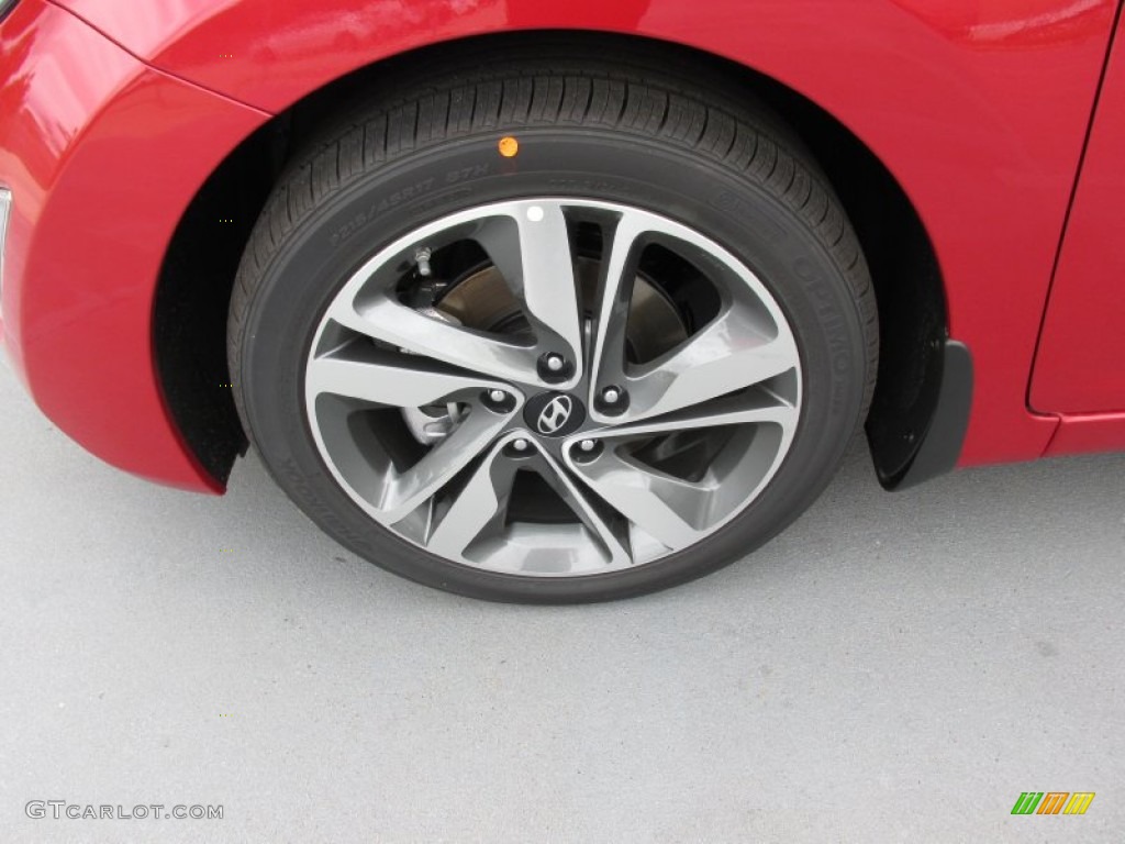 2015 Elantra Limited Sedan - Geranium Red / Gray photo #11