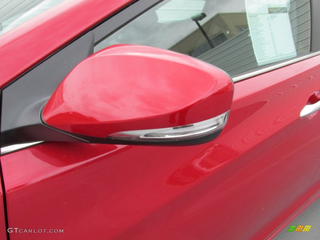 2015 Elantra Limited Sedan - Geranium Red / Gray photo #12
