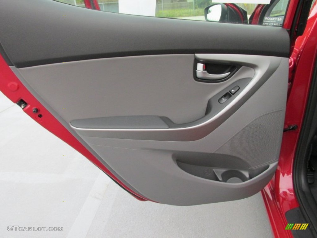 2015 Elantra Limited Sedan - Geranium Red / Gray photo #19