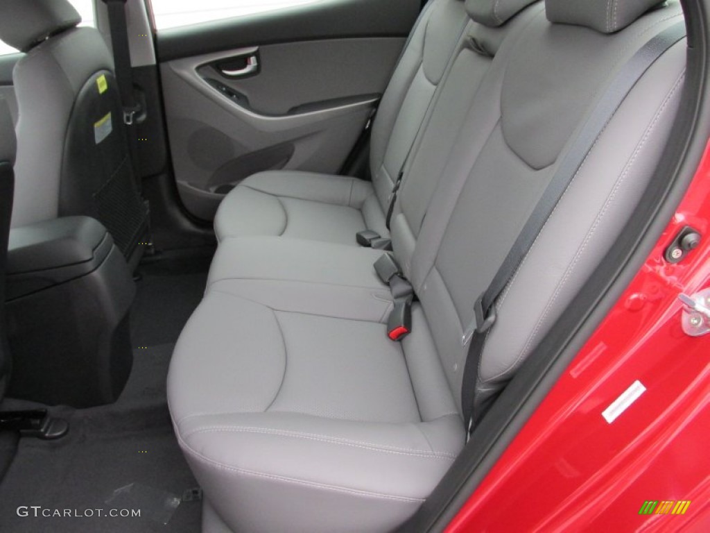2015 Elantra Limited Sedan - Geranium Red / Gray photo #21