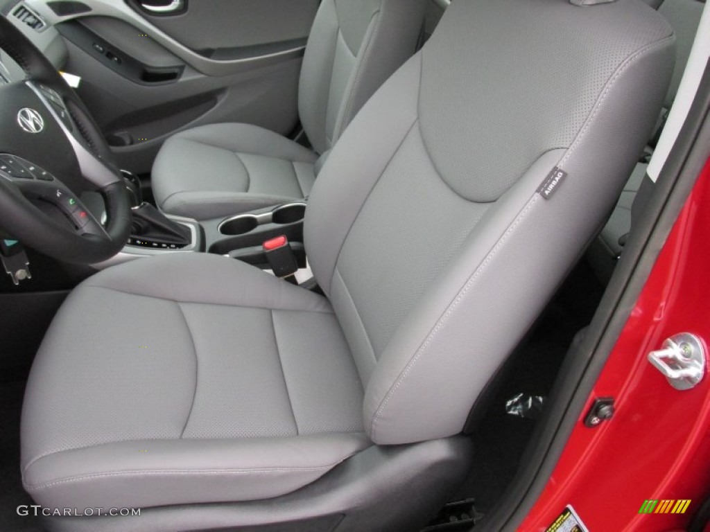 2015 Elantra Limited Sedan - Geranium Red / Gray photo #24