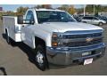 Summit White 2015 Chevrolet Silverado 3500HD WT Regular Cab 4x4 Utility