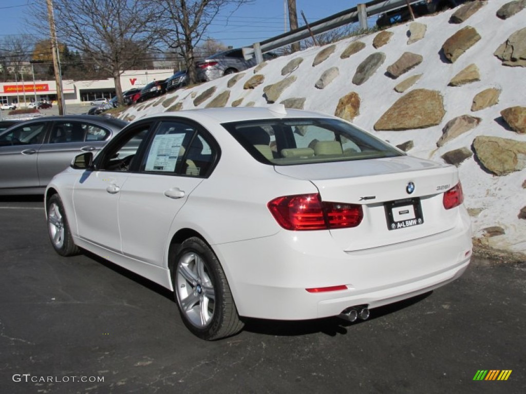 2015 3 Series 328i xDrive Sedan - Alpine White / Venetian Beige photo #5