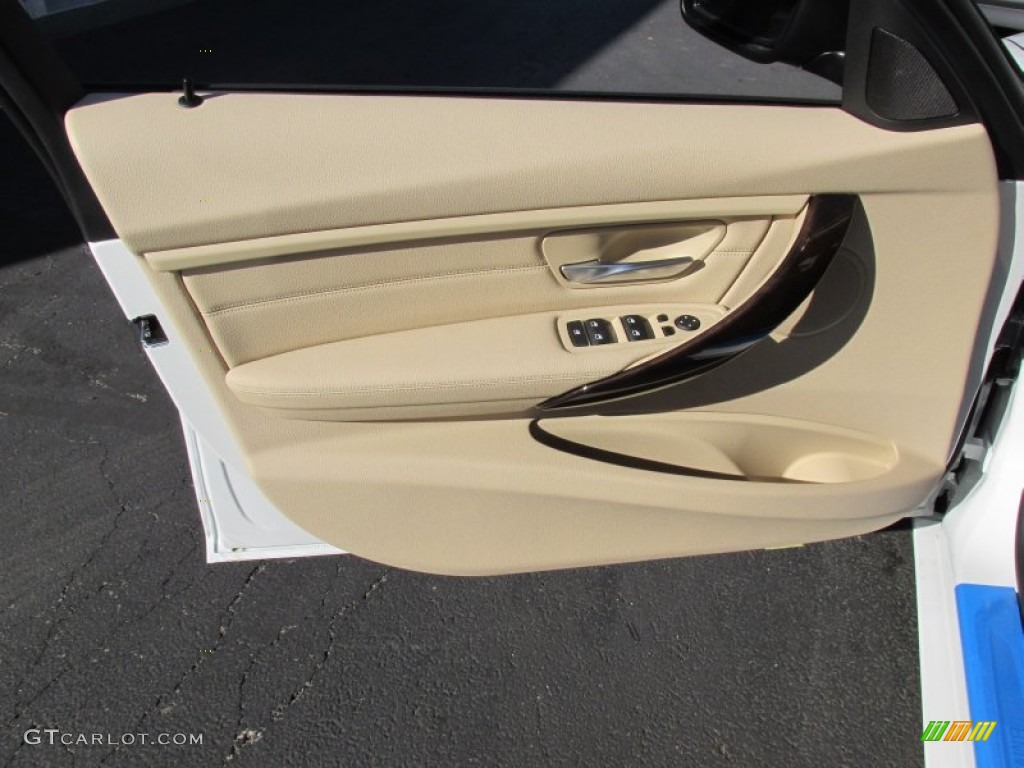 2015 3 Series 328i xDrive Sedan - Alpine White / Venetian Beige photo #10