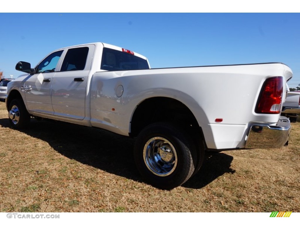Bright White 2015 Ram 3500 Tradesman Crew Cab 4x4 Dual Rear Wheel Exterior Photo #99043011