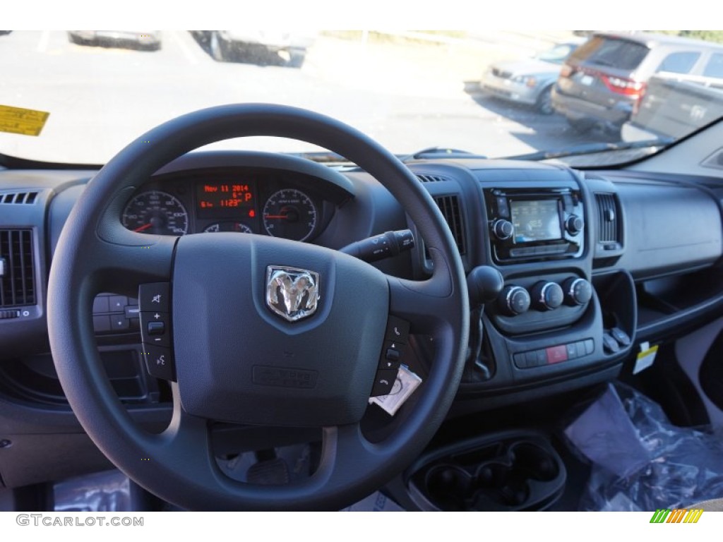 2015 Ram ProMaster 1500 High Roof Cargo Van Gray Dashboard Photo #99044088