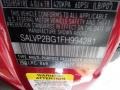 868: Firenze Red Metallic 2015 Land Rover Range Rover Evoque Pure Plus Color Code