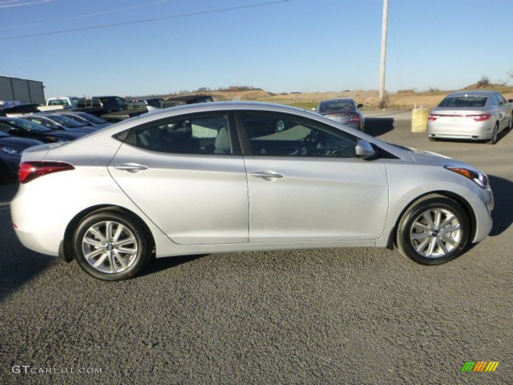 2015 Elantra SE Sedan - Shimmering Air Silver / Gray photo #2