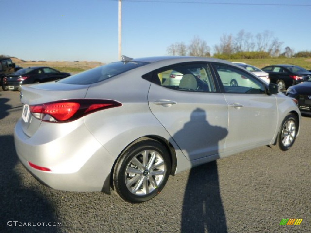 2015 Elantra SE Sedan - Shimmering Air Silver / Gray photo #3
