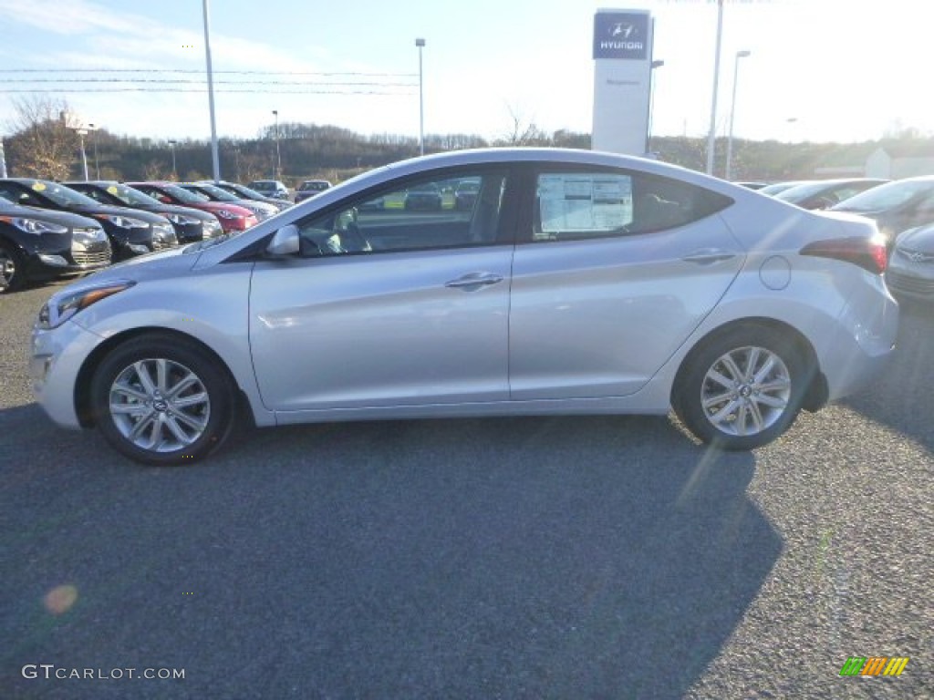 2015 Elantra SE Sedan - Shimmering Air Silver / Gray photo #6