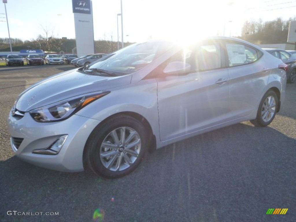 2015 Elantra SE Sedan - Shimmering Air Silver / Gray photo #7
