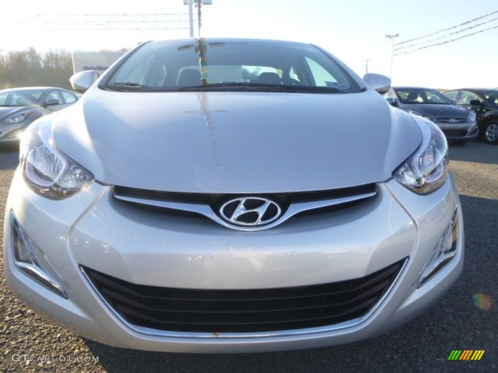 2015 Elantra SE Sedan - Shimmering Air Silver / Gray photo #8