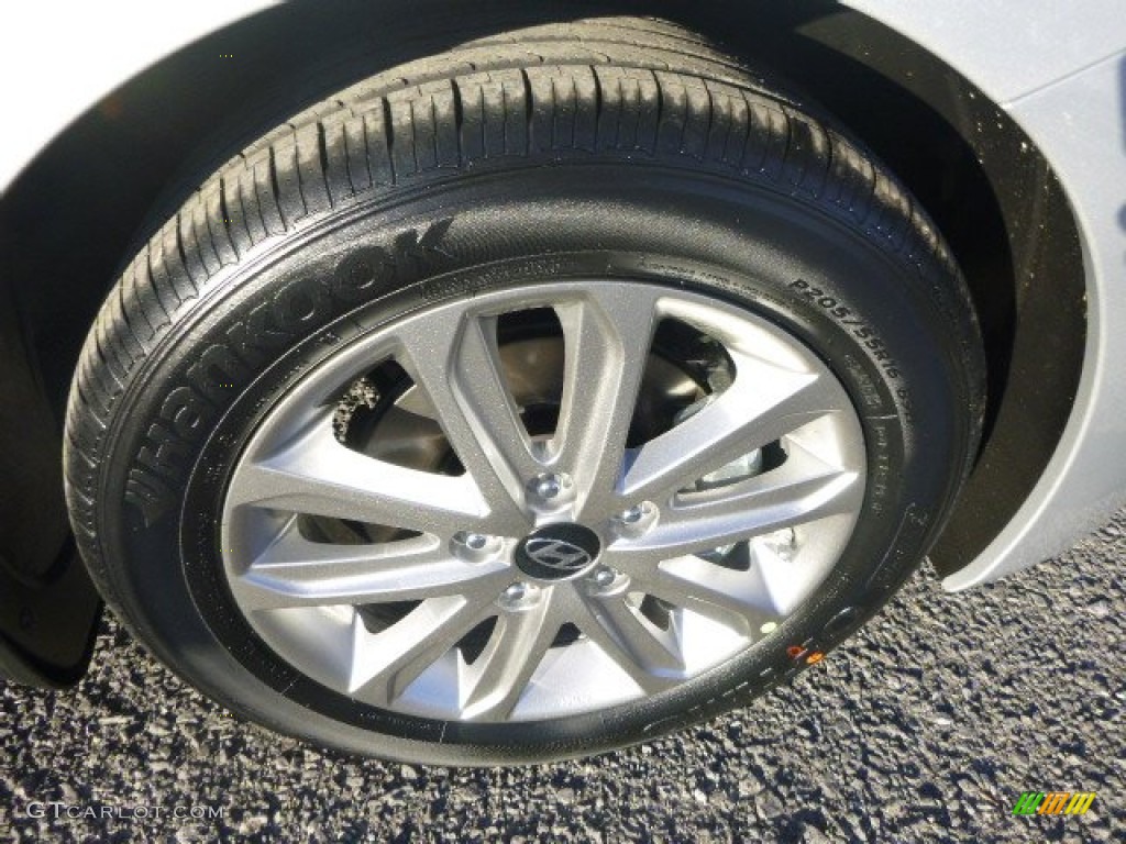 2015 Elantra SE Sedan - Shimmering Air Silver / Gray photo #9
