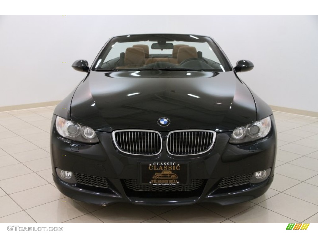 2009 3 Series 335i Convertible - Black Sapphire Metallic / Saddle Brown Dakota Leather photo #3