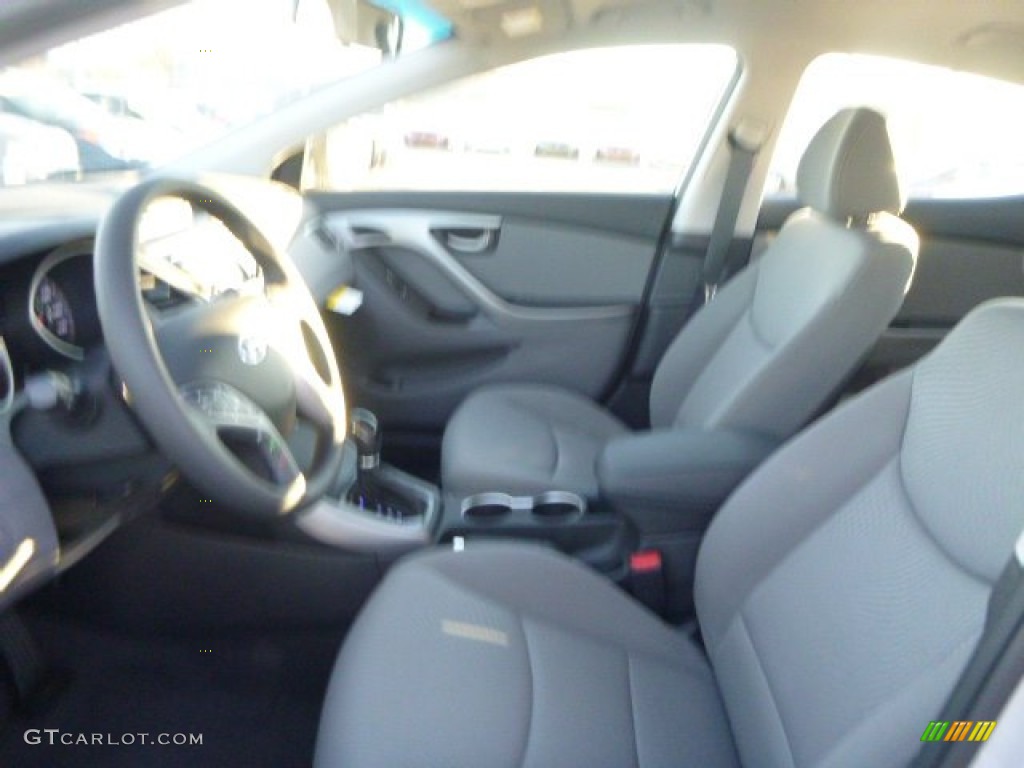 2015 Elantra SE Sedan - Shimmering Air Silver / Gray photo #17