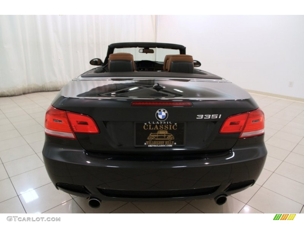 2009 3 Series 335i Convertible - Black Sapphire Metallic / Saddle Brown Dakota Leather photo #26