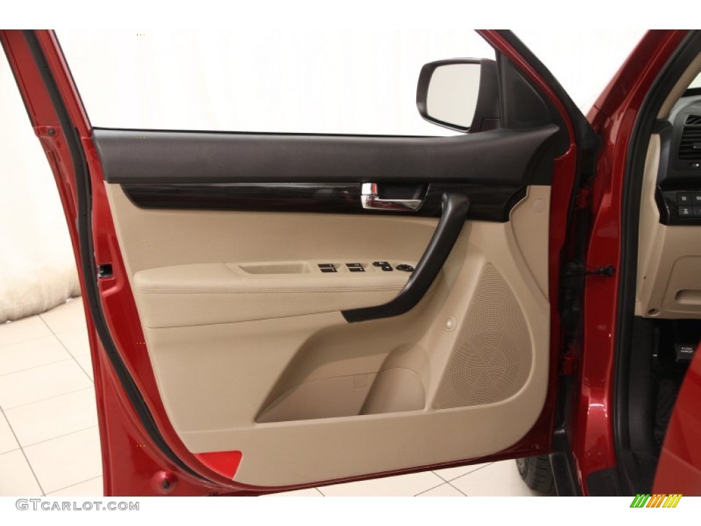 2011 Kia Sorento EX AWD Beige Door Panel Photo #99048387