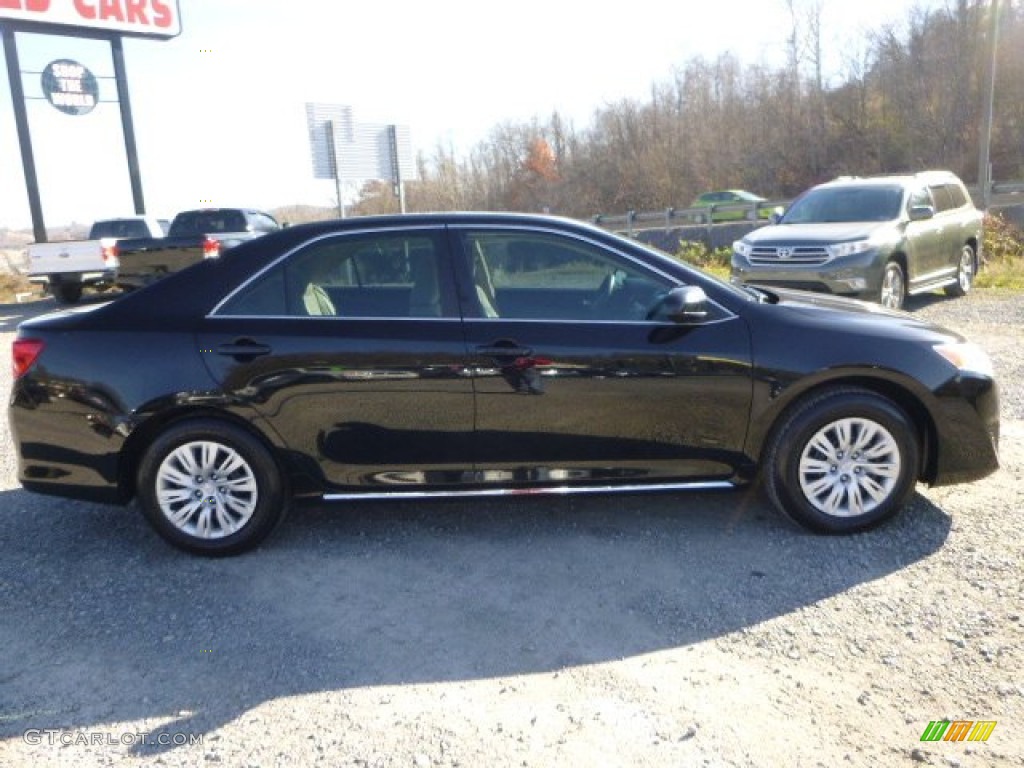 2012 Camry L - Attitude Black Metallic / Ivory photo #2